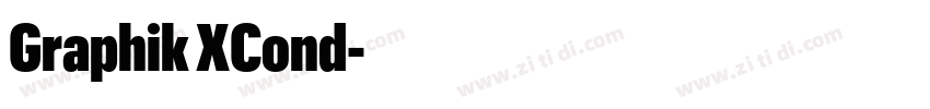 Graphik XCond字体转换
